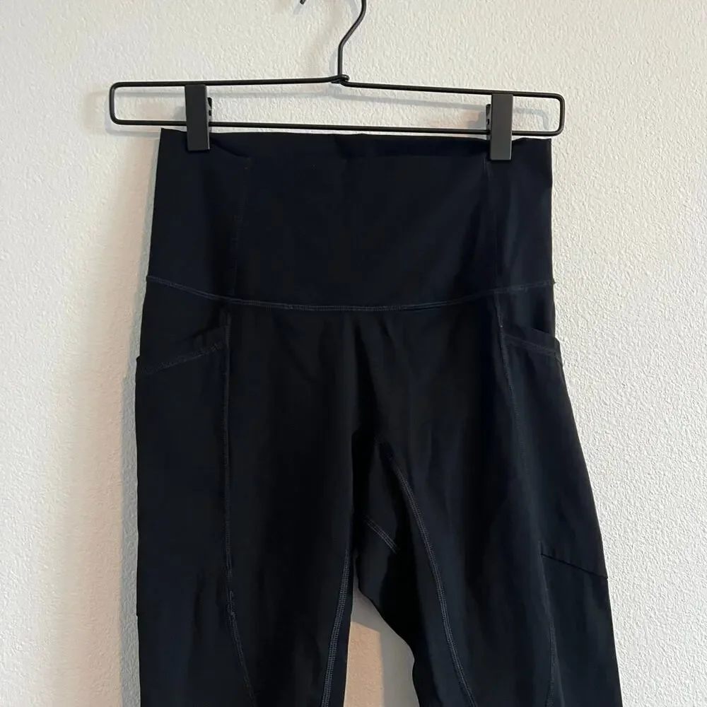 Everlane The Perform Black High-Rise Side Pocket Legging S Soft Sport Clean Girl